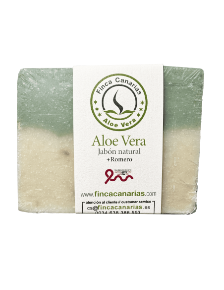 💚Jabón Natural de Aloe Vera y Romero | Finca Canarias