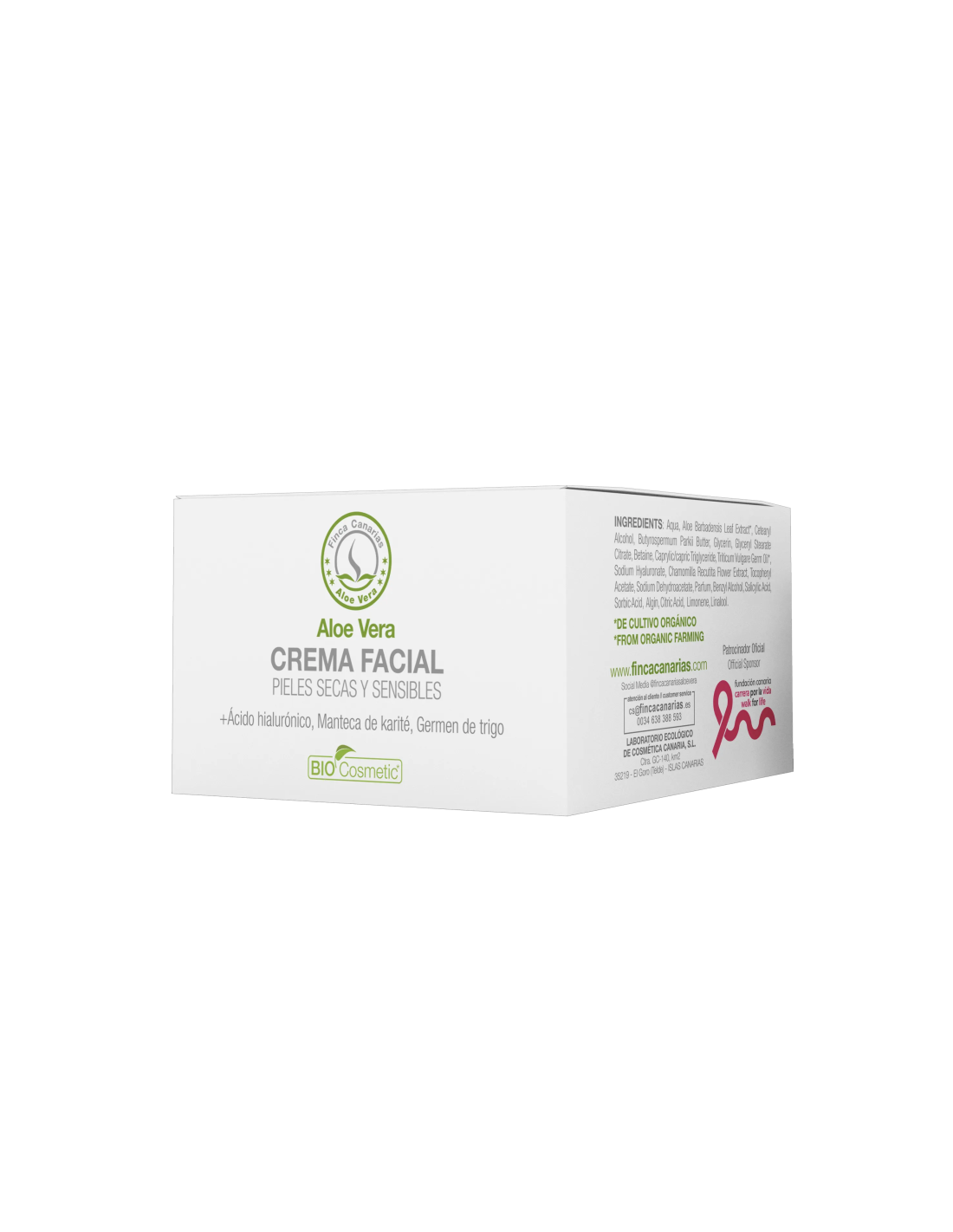Crema de Aloe Vera para Piel Seca y Sensible